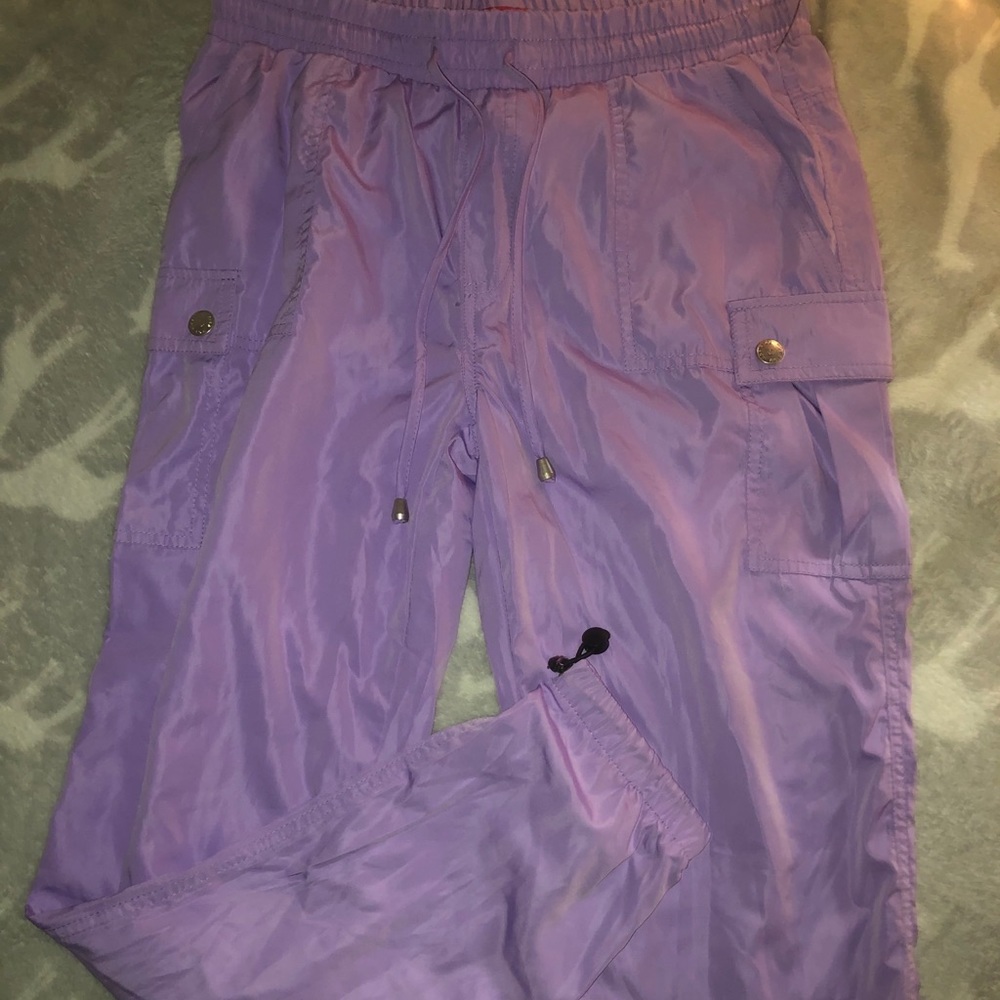 Purple joggers